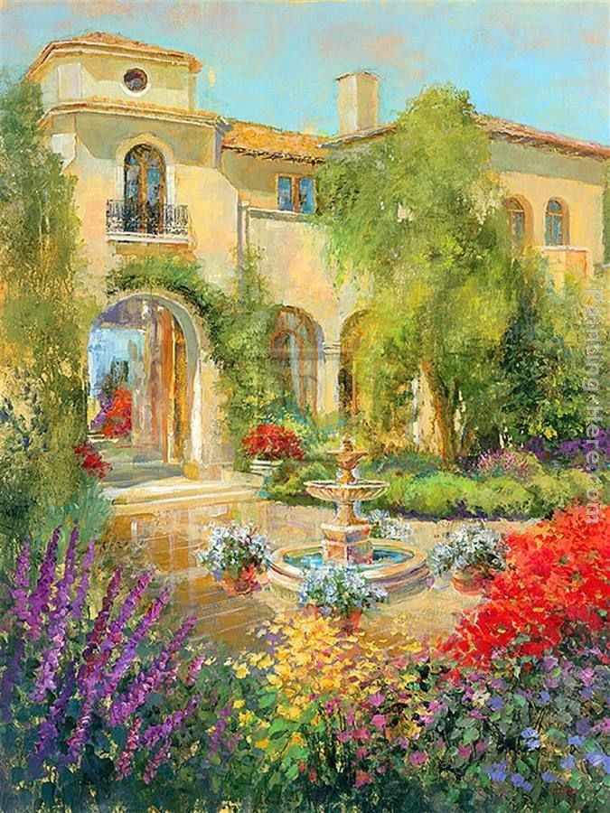 Michael Longo Spanish Courtyard II Painting